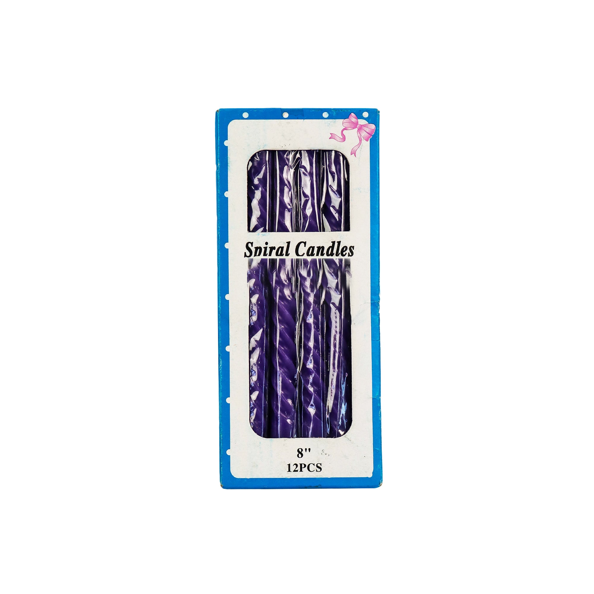 Spiral Candles 12pc XCAN193