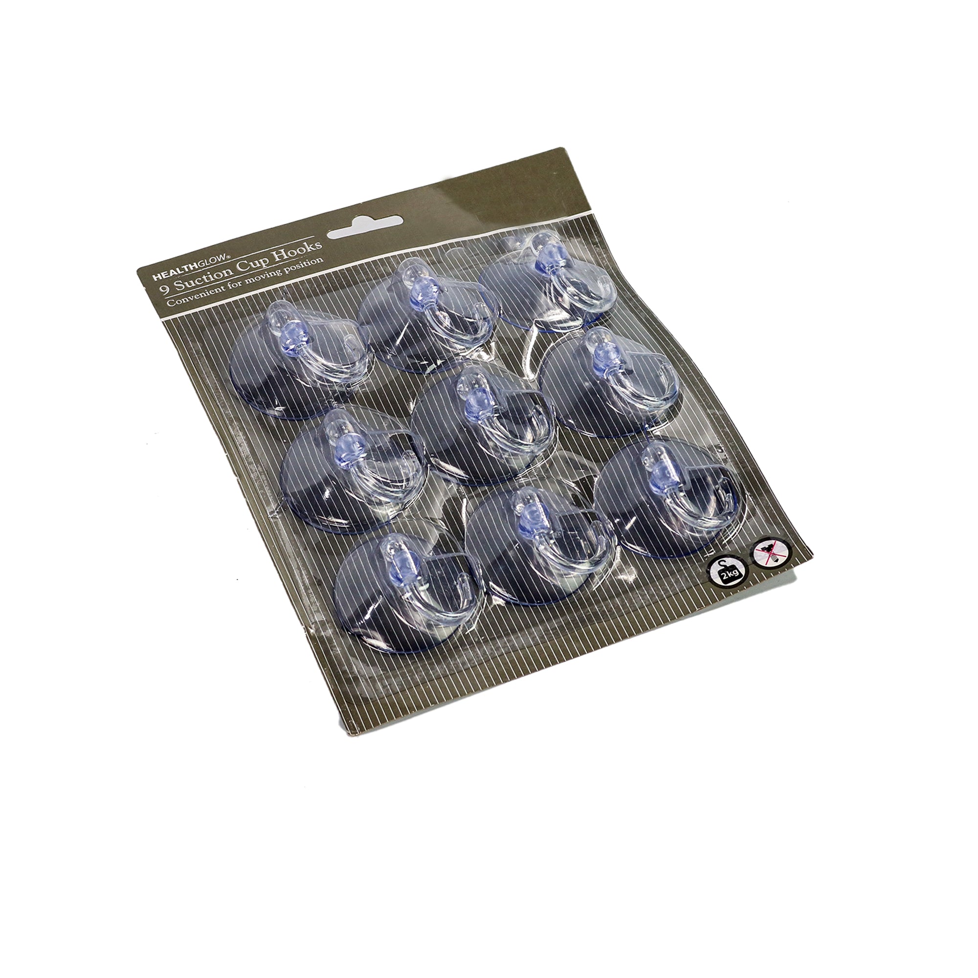 Suction Cup Hooks Plastic 9pack