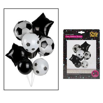 Kids Party Soccer Balloon Bouquet 8pc Set