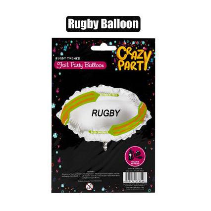 Rugby Ball Designed Helium Foil Balloon