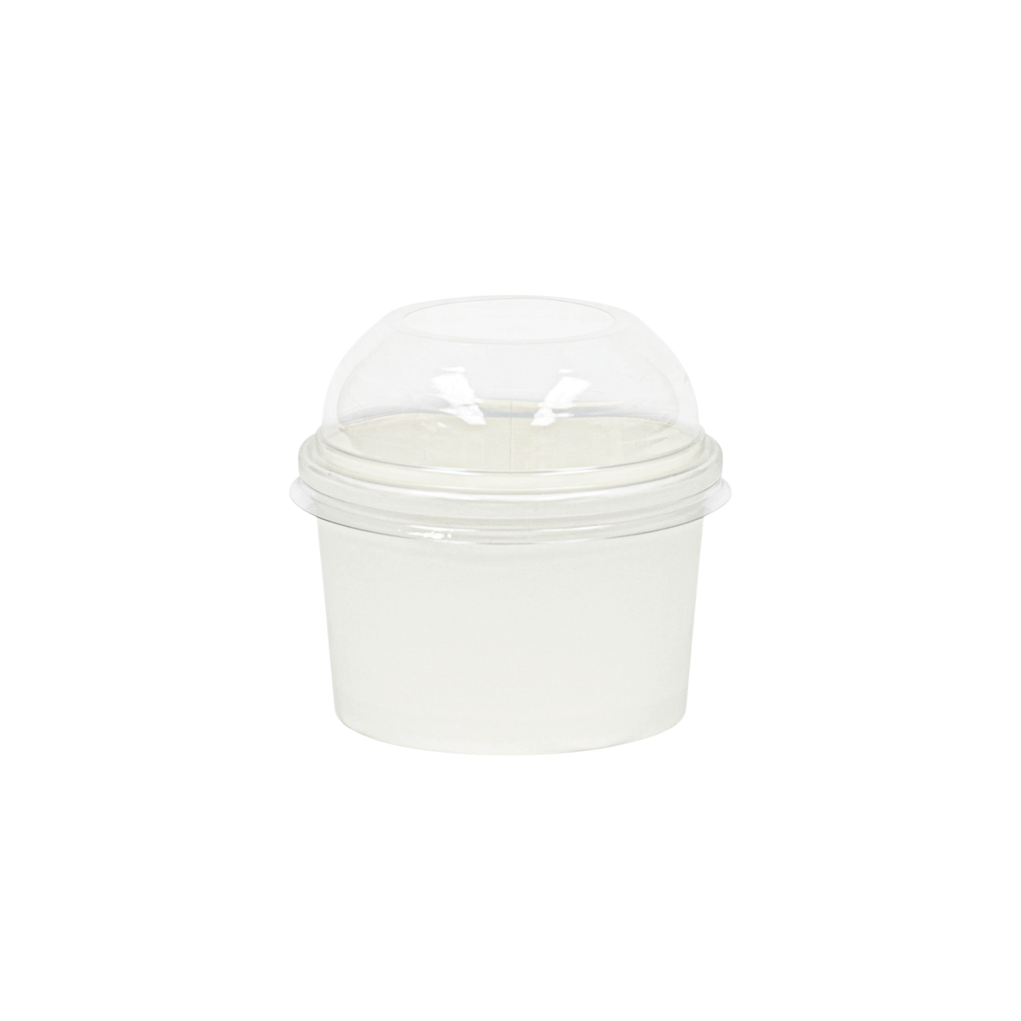 Ice Cream Paper Cups 150ml Vintage Tubs White 5pcs