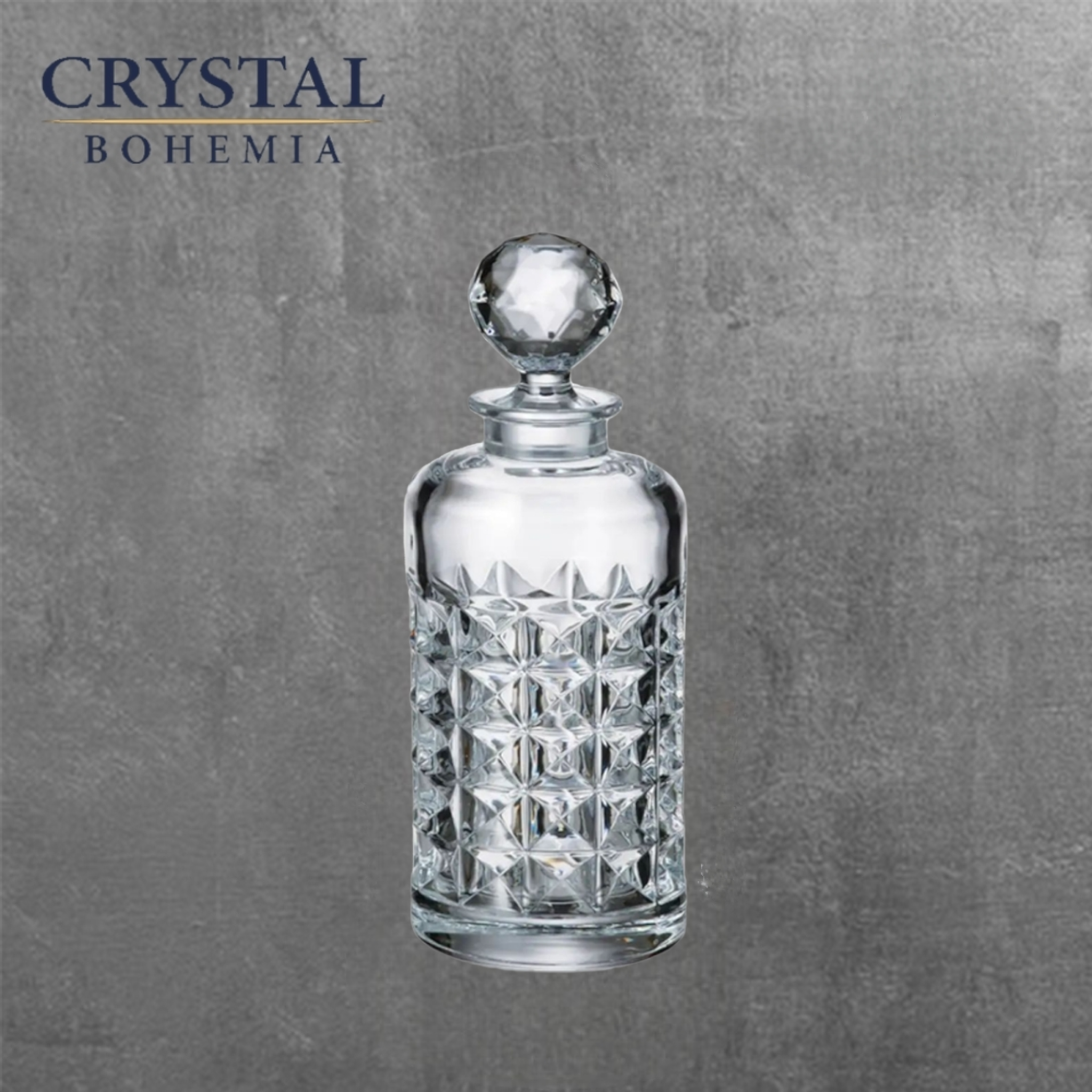 Crystal Bohemia 500ml Diamond Decanter