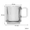 Regent Glass Ribbed Coffee Mug 340ml