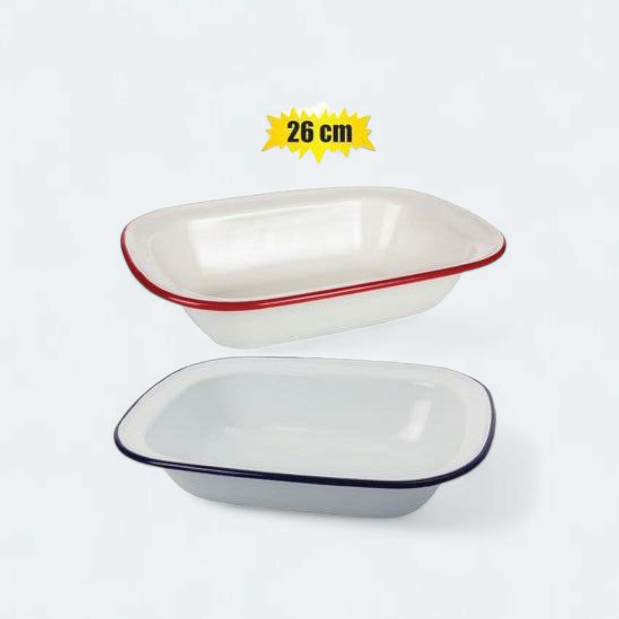 Enamel Pie Dish 26cm Oblong