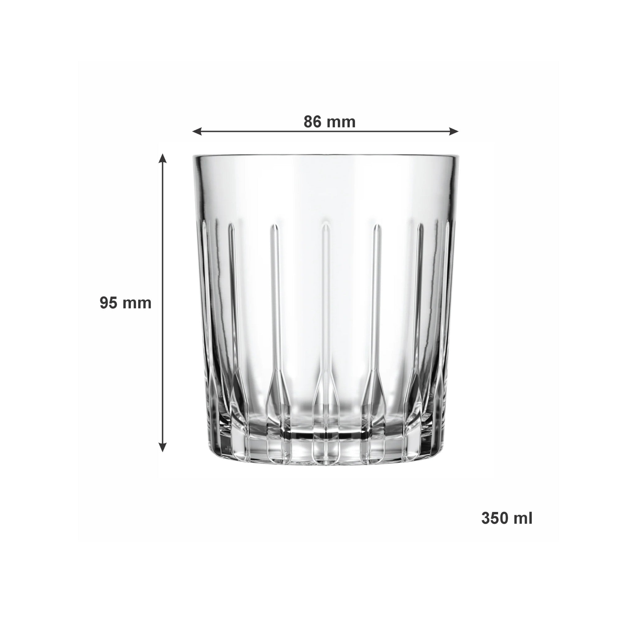 Nadir Madrid Rocks Tumbler 350ml 27874