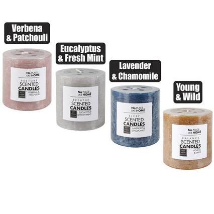 Scented Pillar Candle Round 6.8x7cm Revive
