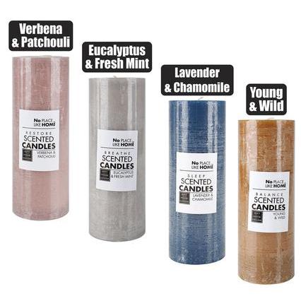 Scented Pillar Candle Round 6.8x19cm Revive
