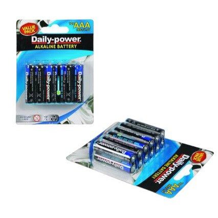 Daily Power Batteries Alkaline Size AAA 12pack