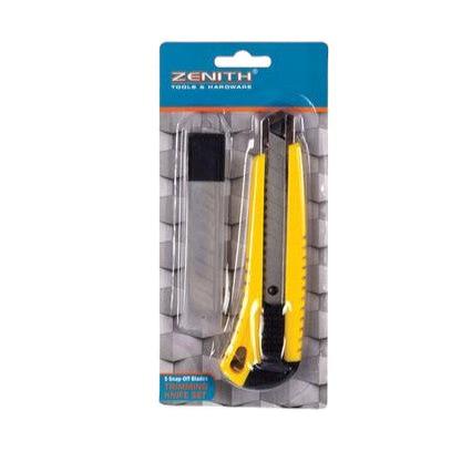 Multifunctional Utility Retractable Knife 20mm Snapoff with 5pc Metal Blades