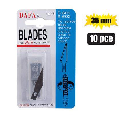 Dafa Blister Knife Blades 35mm 10pc