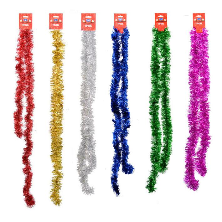 Classic Tinsel Garland 7cmx2m Metallic