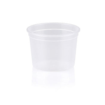 100ml Disposable Sauce Tubs Clear Polyprop with Lid 10pack
