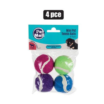 Pet Mall Toy Mini Tennis Balls 4pack