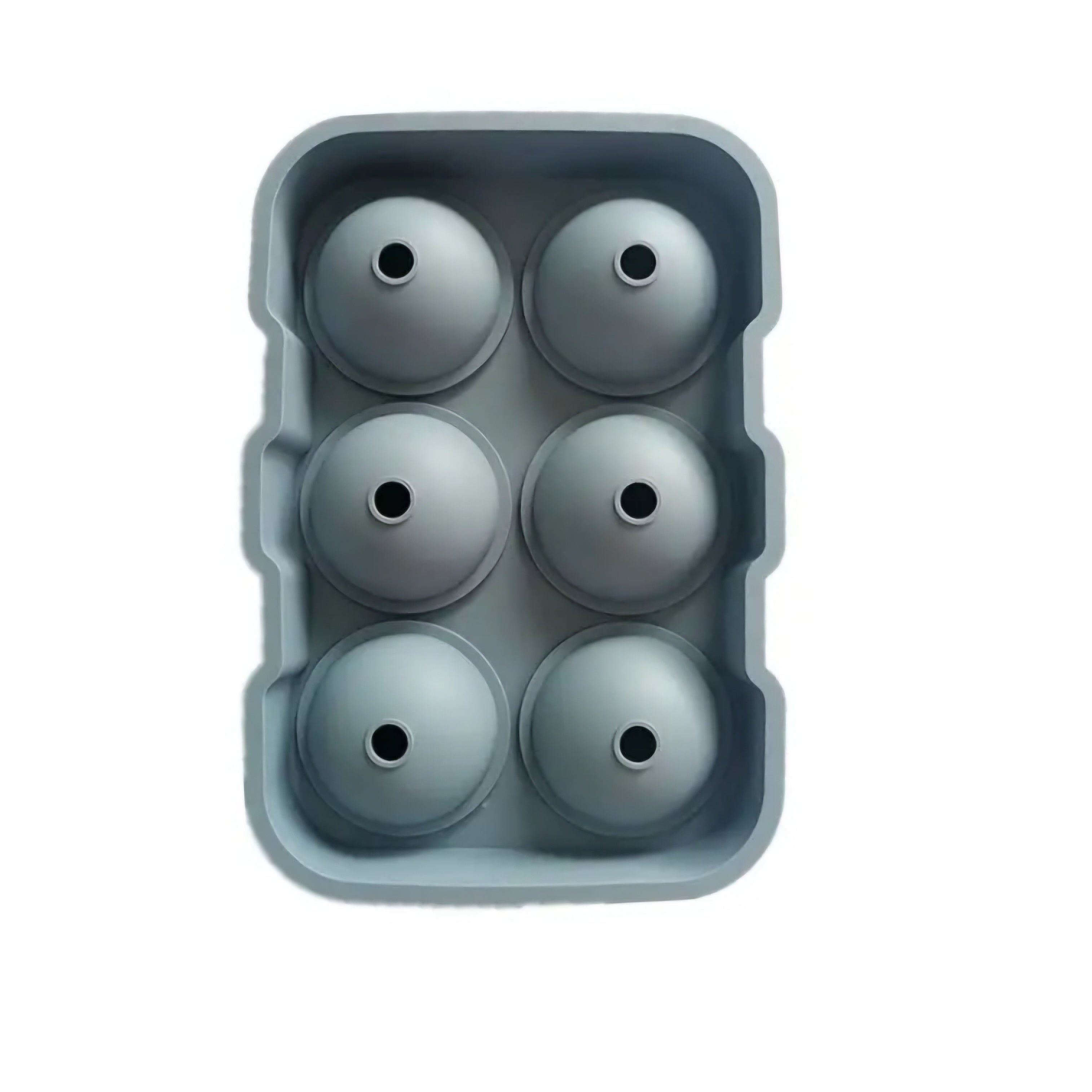 Silicone Ball Ice Cube Tray Round Shape 6-Division