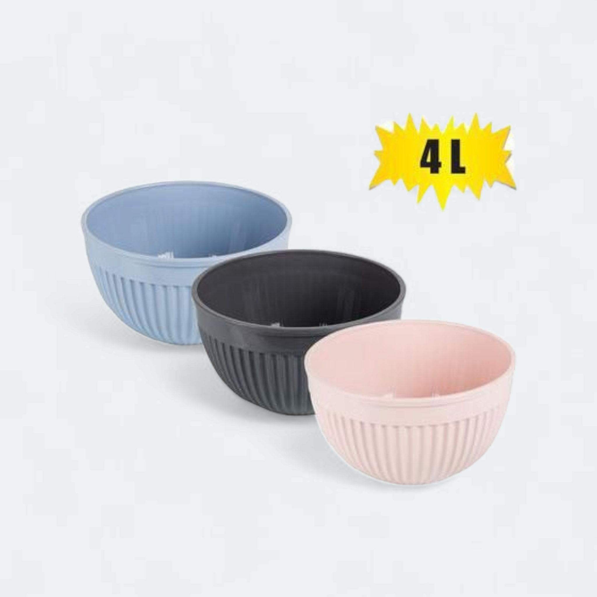 Sapphire Plastic Salad Bowl 4L