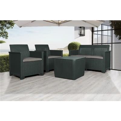 Jabulani 4-Piece Rattan Patio Furniture Set - Contour Outdoor