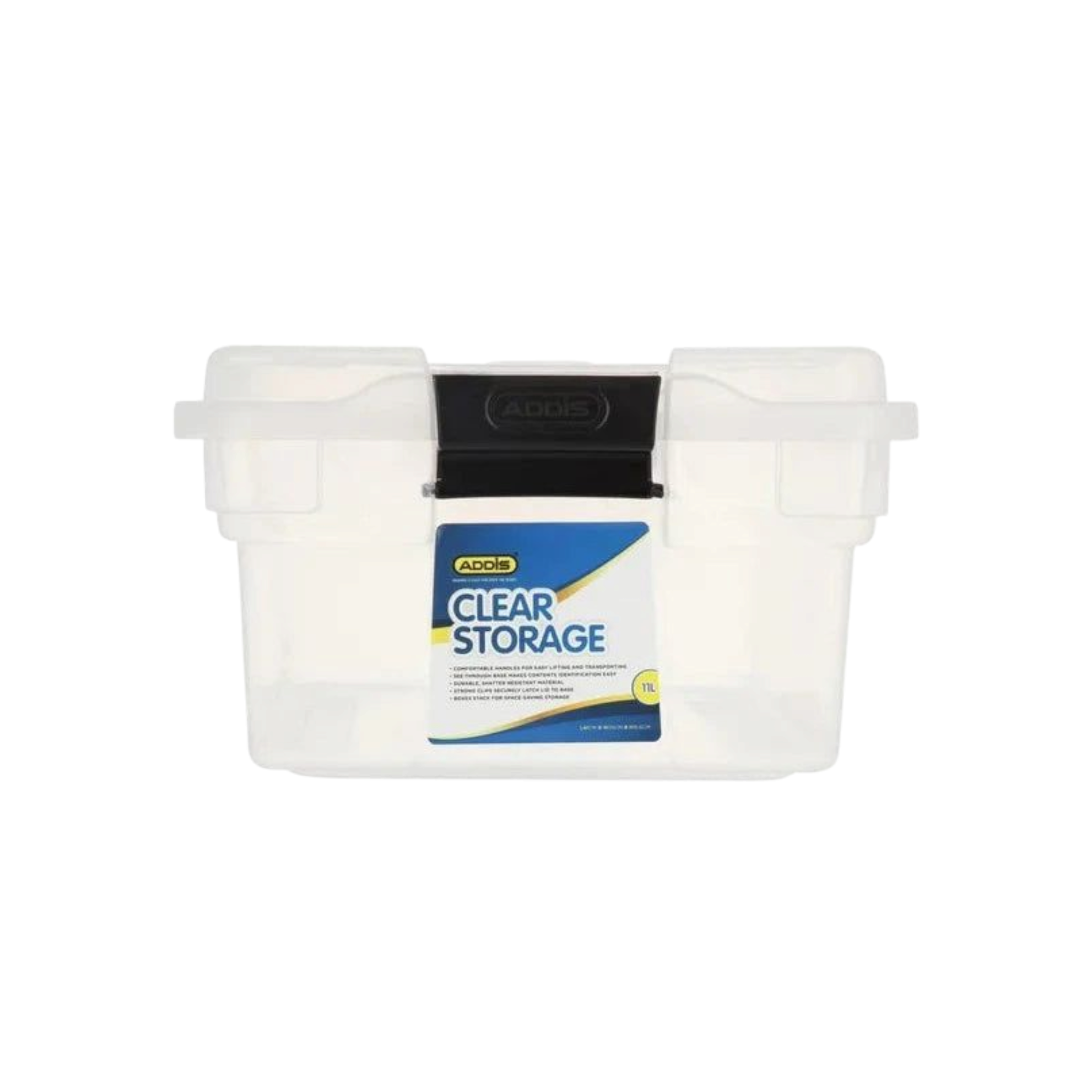 Addis 11L Storage Box Plastic Clear 89857CL