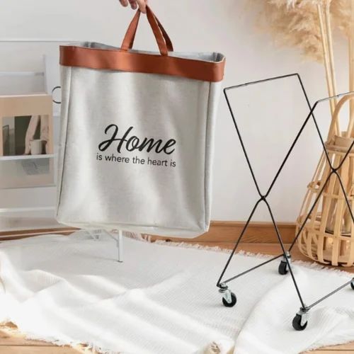 Foldicart Laundry Bin Basket with Wheels