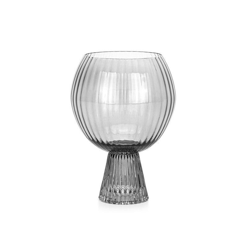 Pasabache Cocktail Ribbed Glass Goblet Tumbler 208ml 6pack