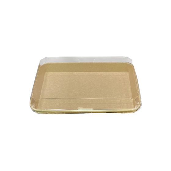 Kraft Food Tray with Lid 11.5x19.5x4cm