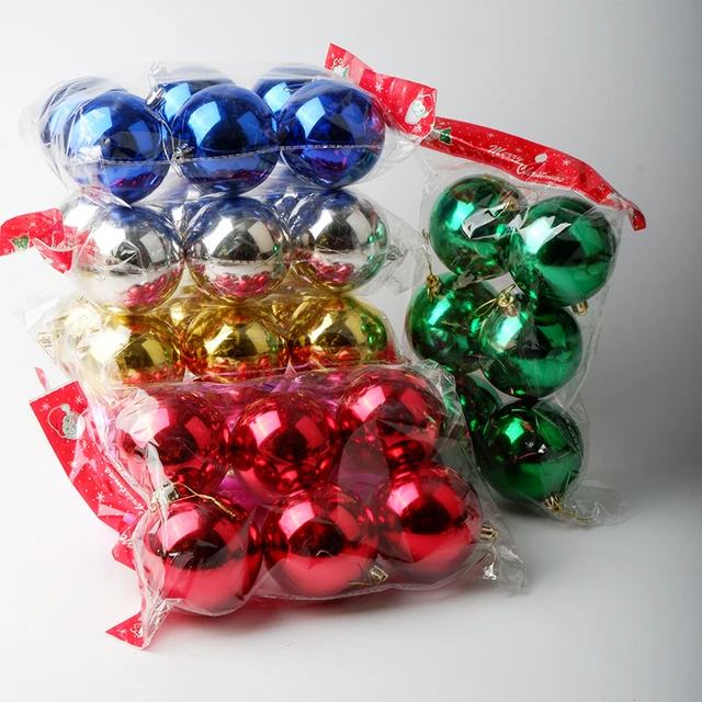 Decorative Color Balls 6cm 6pack