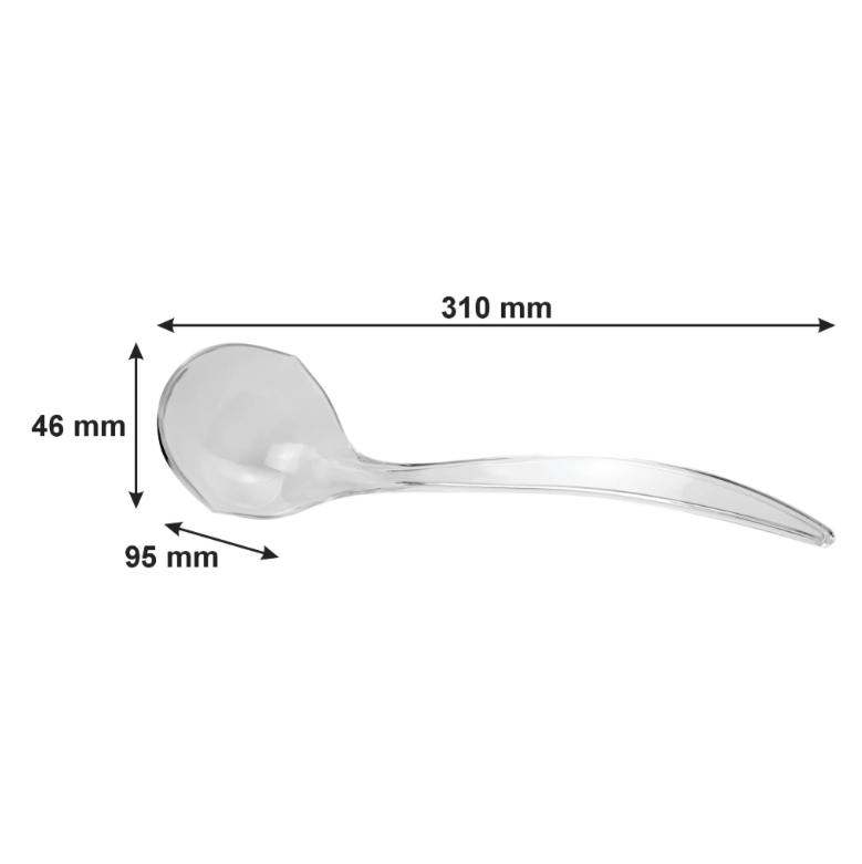 Consol Genoa Glass Punch Bowl 11L & Glass Tumbler 340ml with Ladle 8pc Set