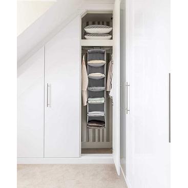 Hanging Shoe & Clothes Storage 6-Division 23x27x118cm