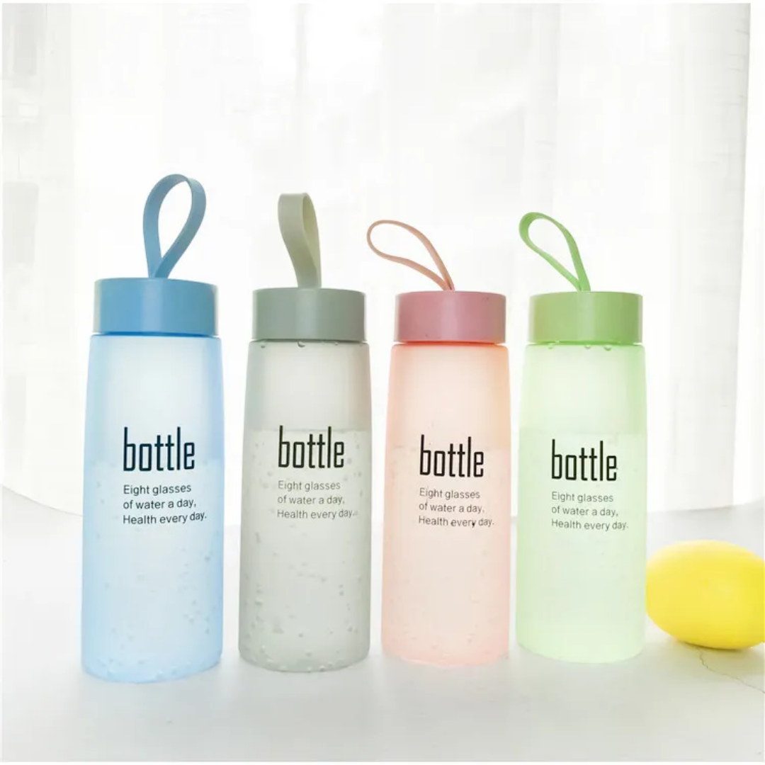 500ml Frosted Sports Water Bottle 19cm Patterned