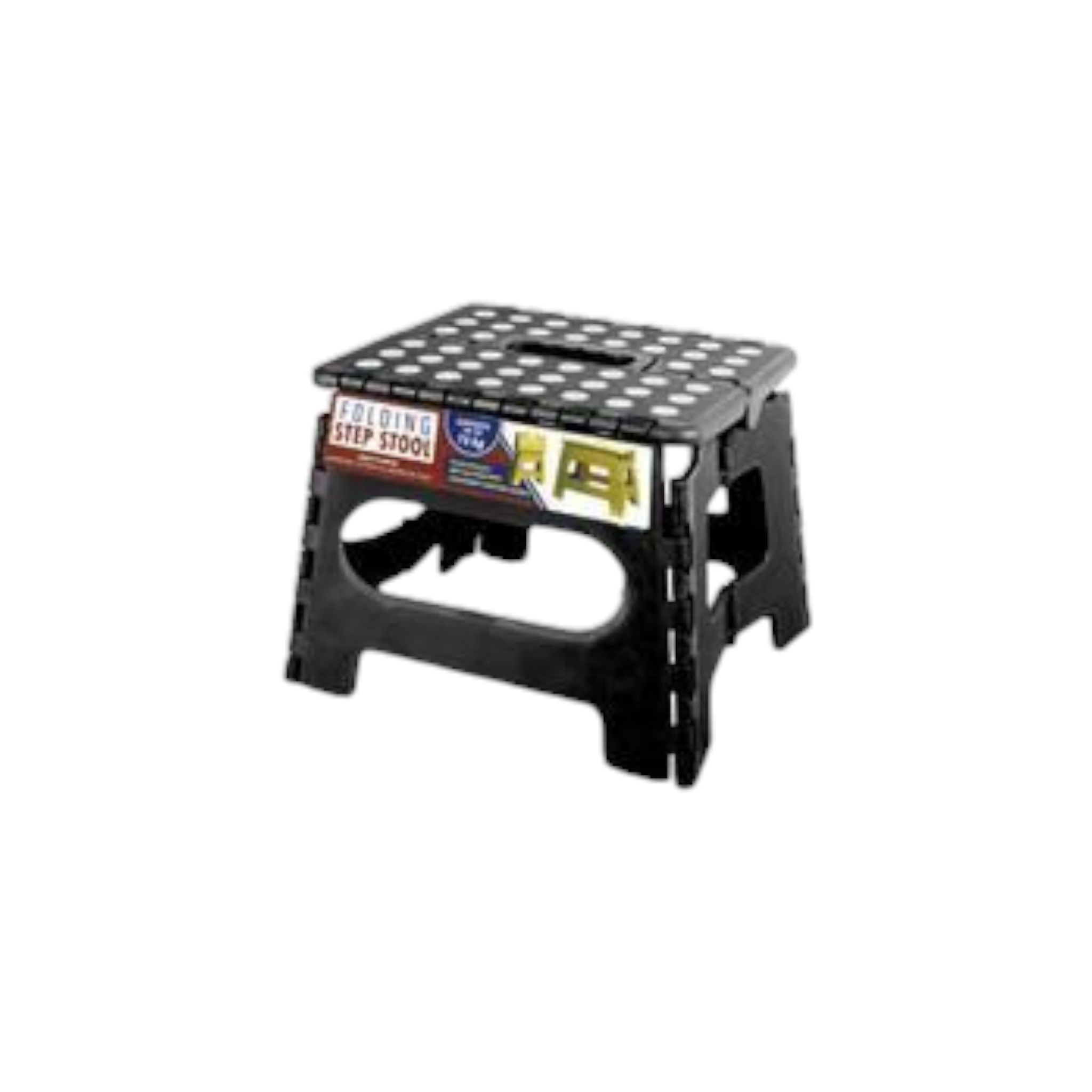 Step Stool Collapsible 25x21x21cm Black