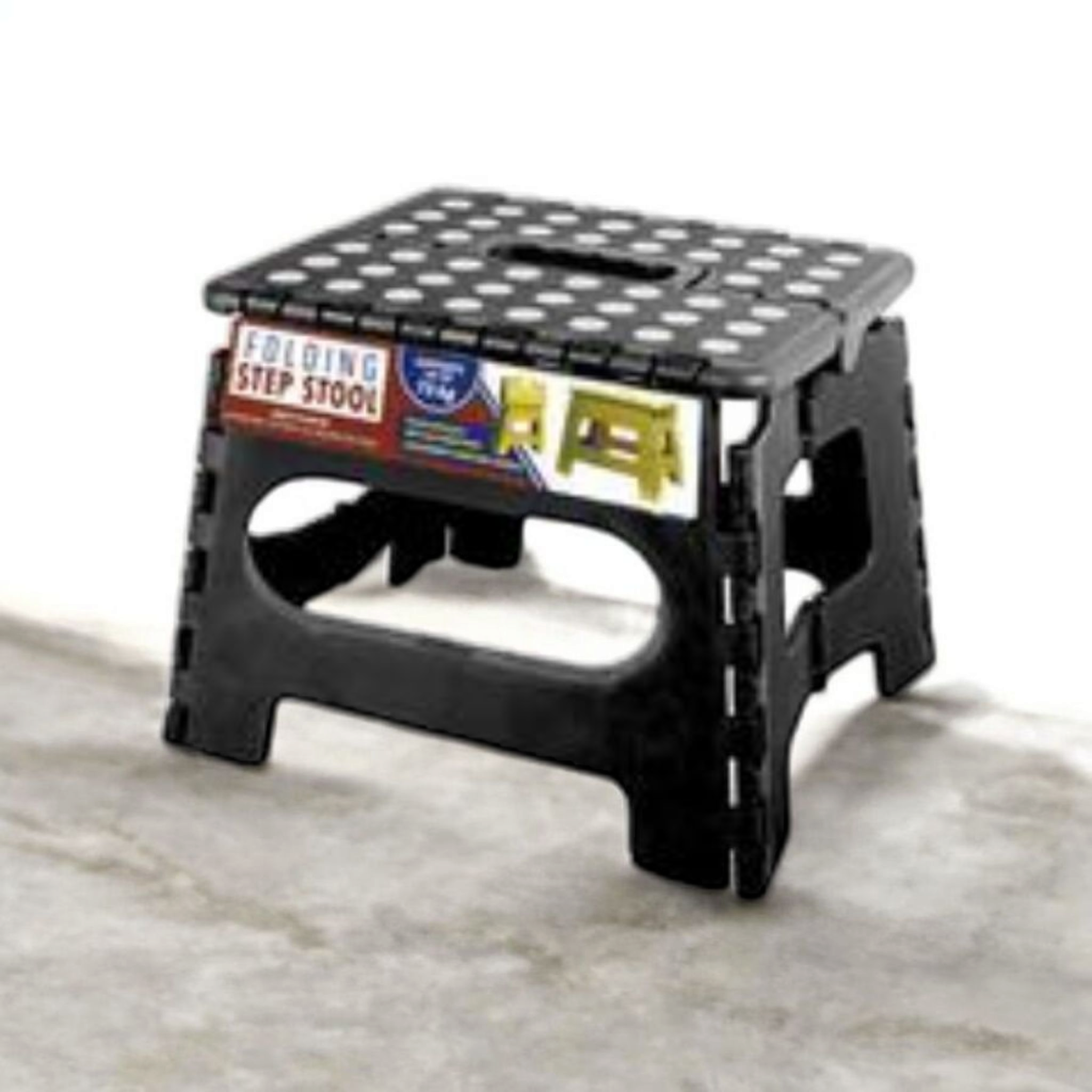 Step Stool Collapsible 25x21x21cm Black