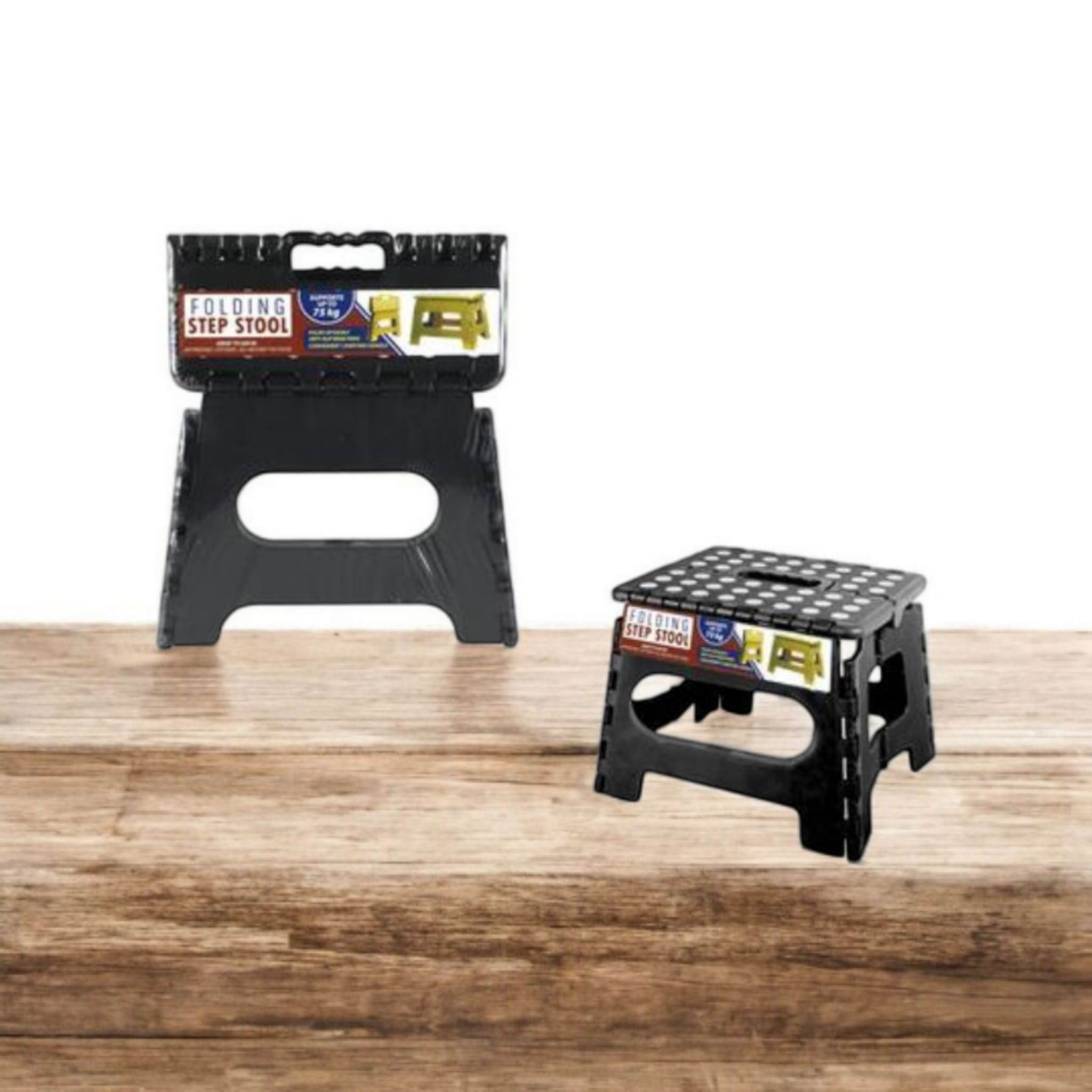 Step Stool Collapsible 25x21x21cm Black