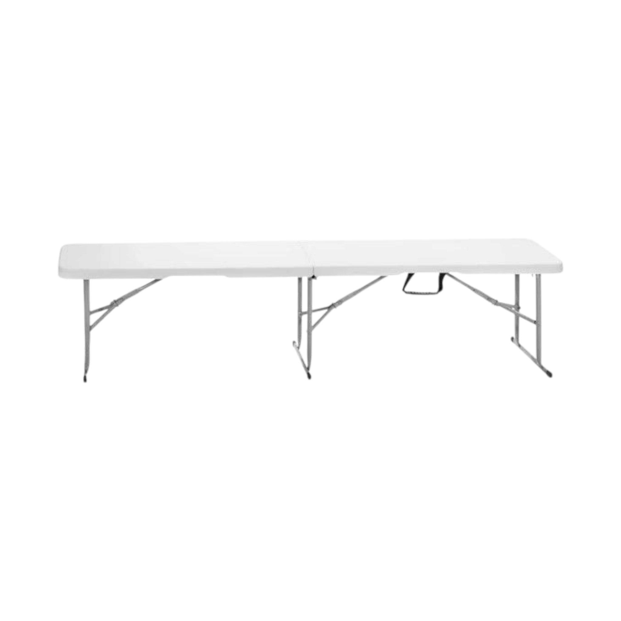 1.8m Folding Trestle Plastic Bench 6ft White