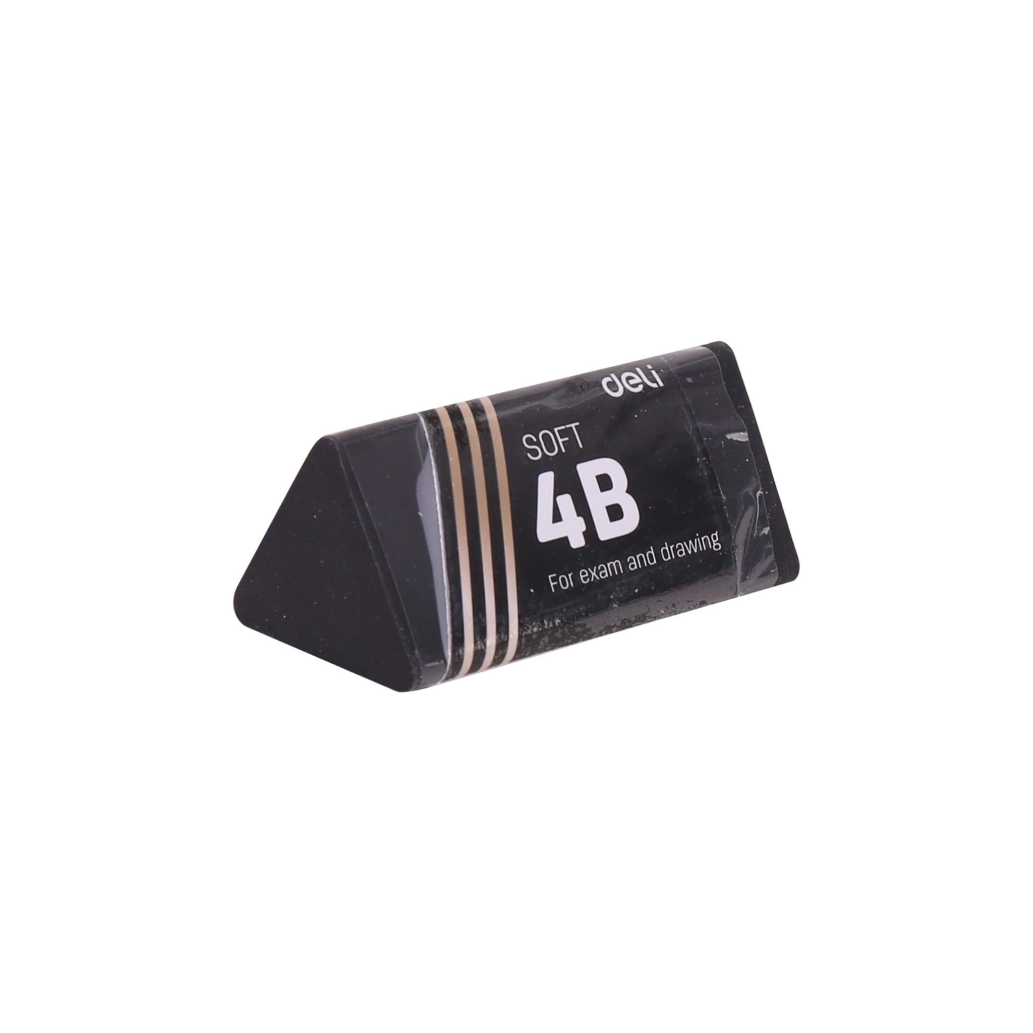 Deli 4B Soft Triangular Eraser 40x19x19mm Black