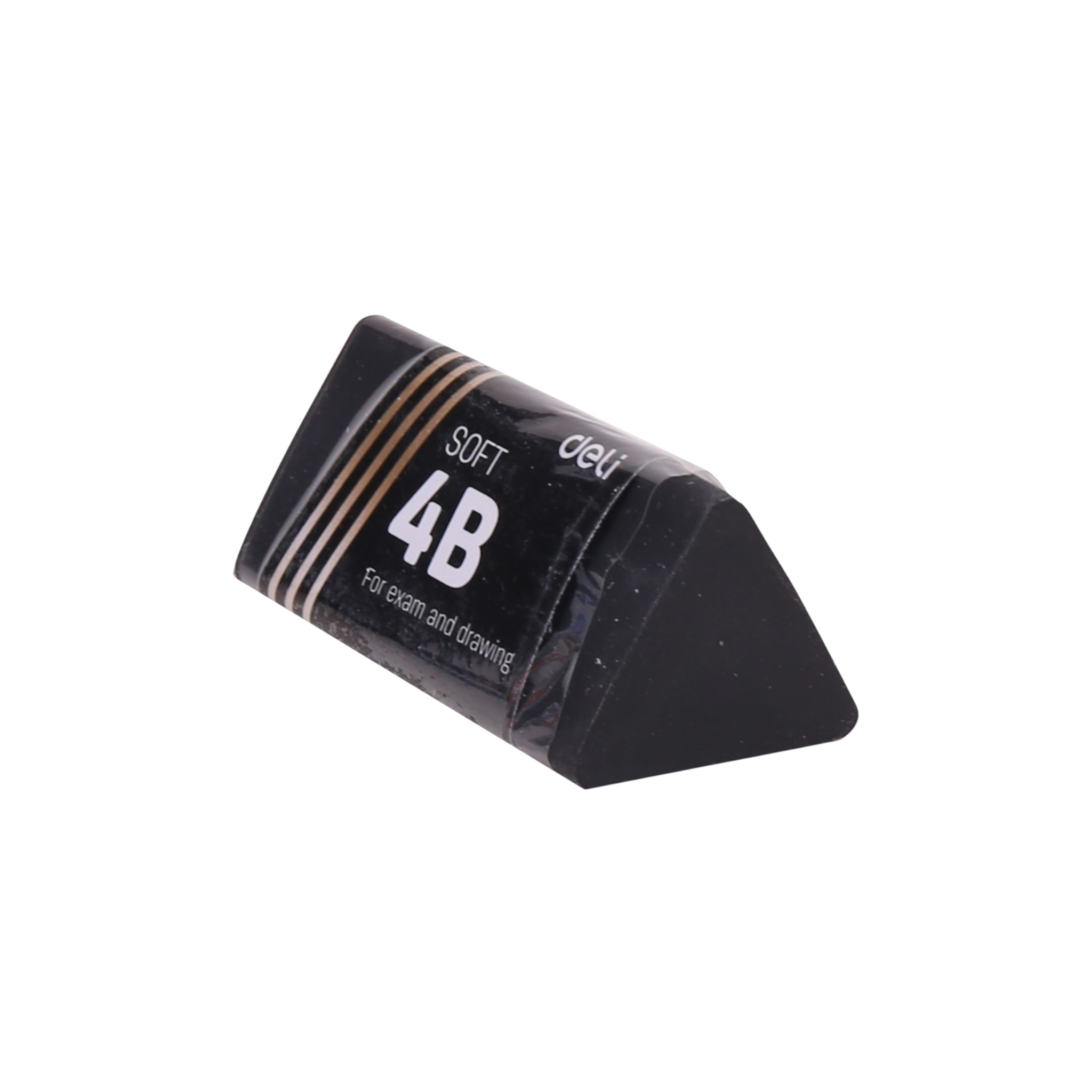Deli 4B Soft Triangular Eraser 40x19x19mm Black