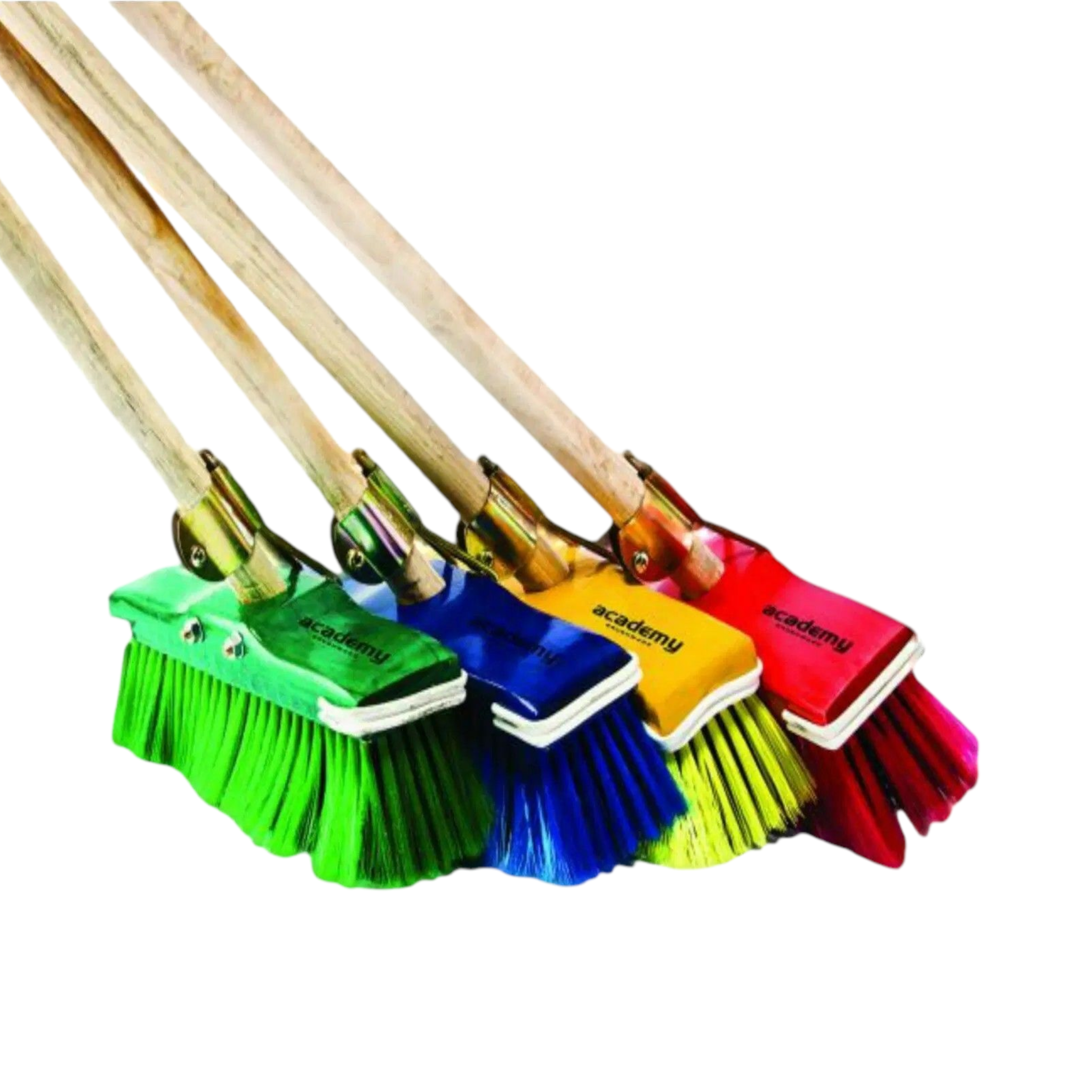 Academy Rainbow Household Broom Complete 305mm Flagged Synthetic F3567