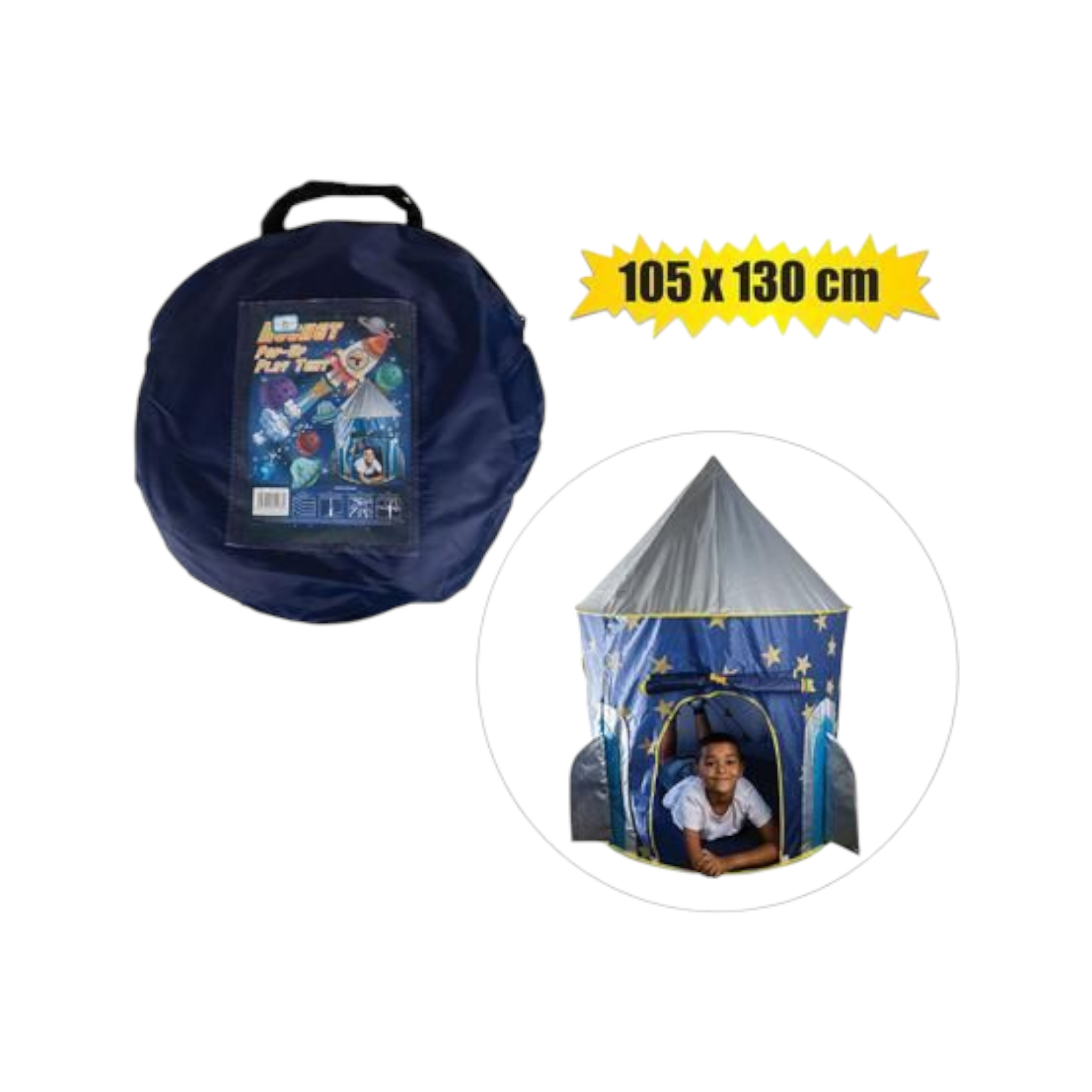 Pop-Up Play Tent Rocket 105x130cm