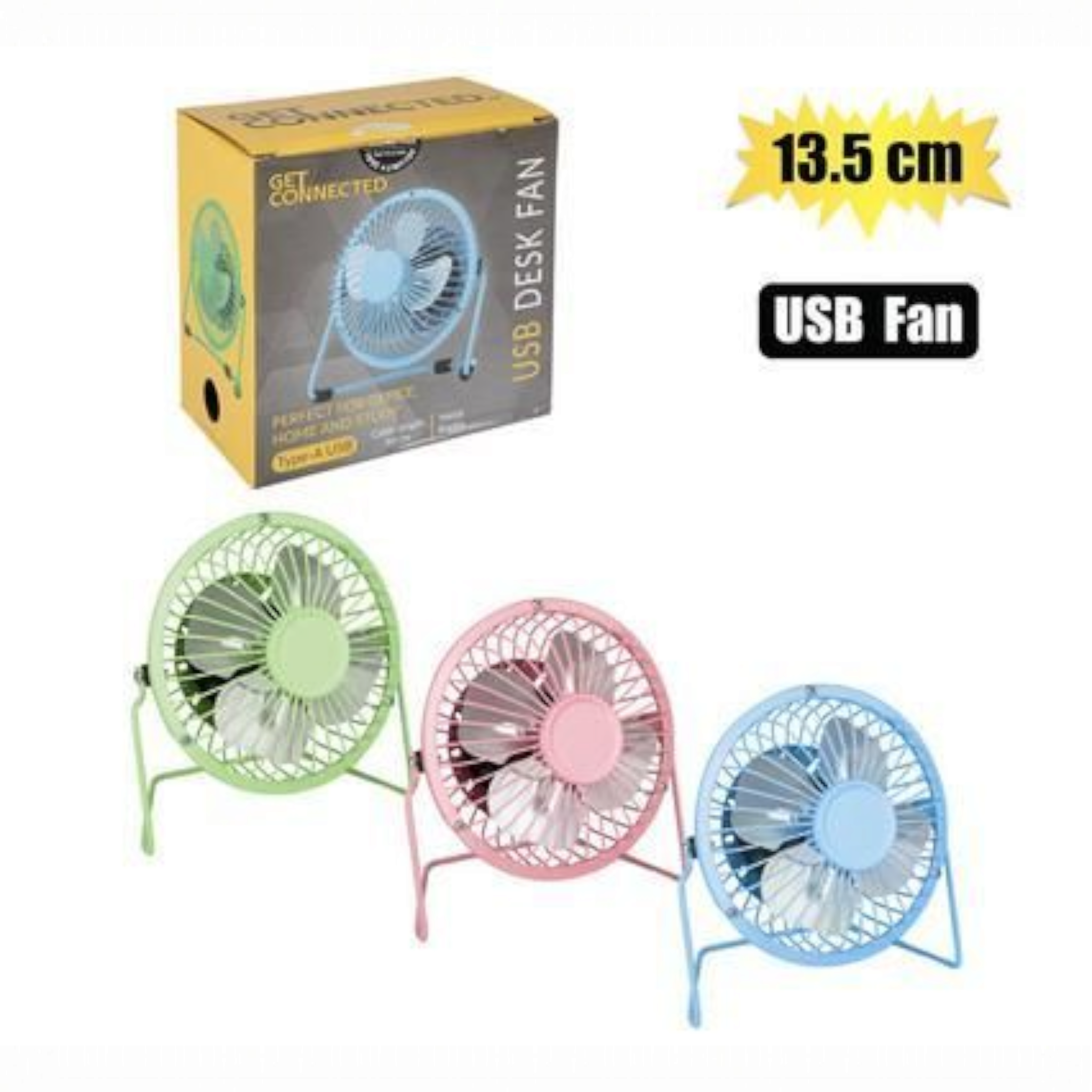 USB Mini Desk Fan 13.5cm