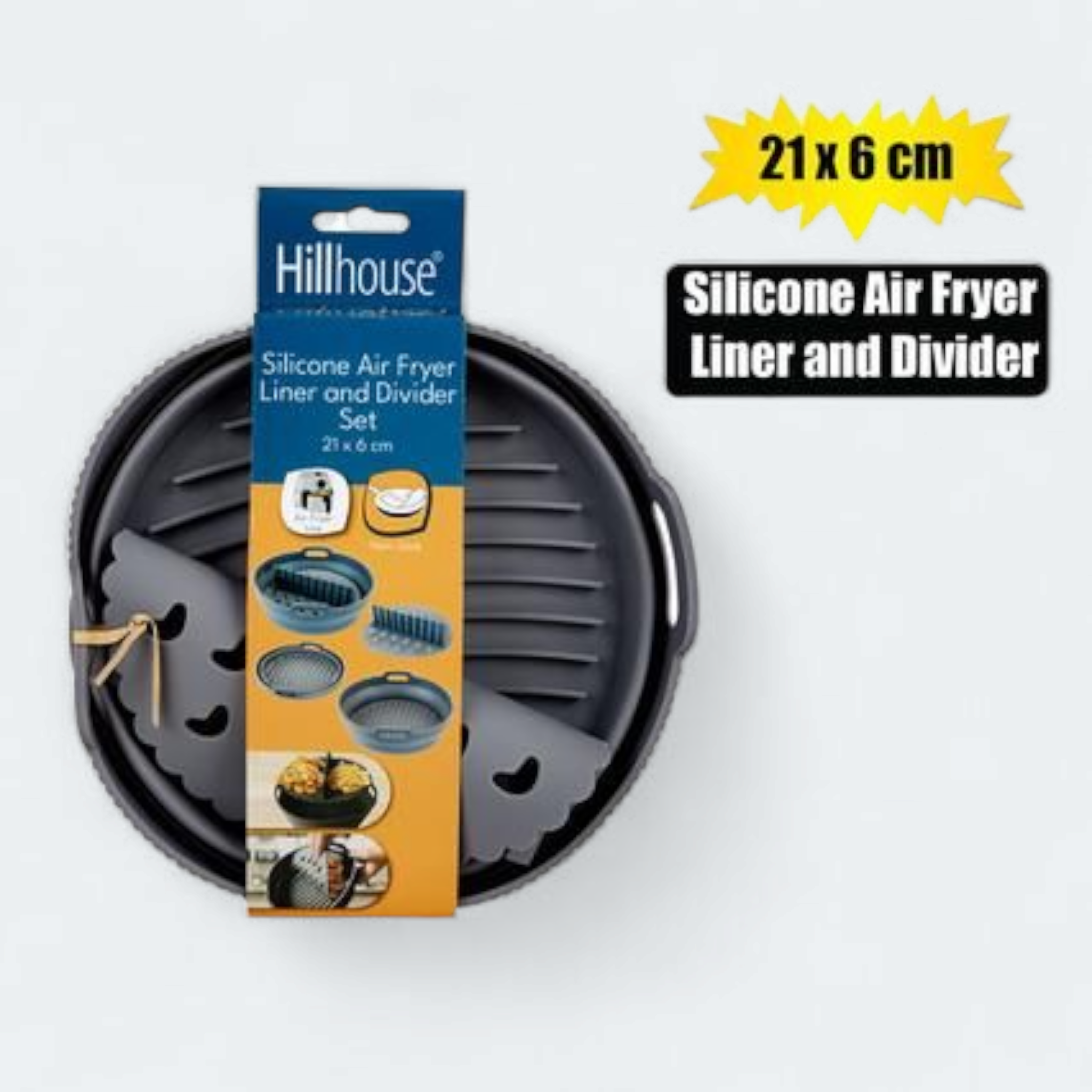 Air Fryer Liner & Divider Round 21x6cm