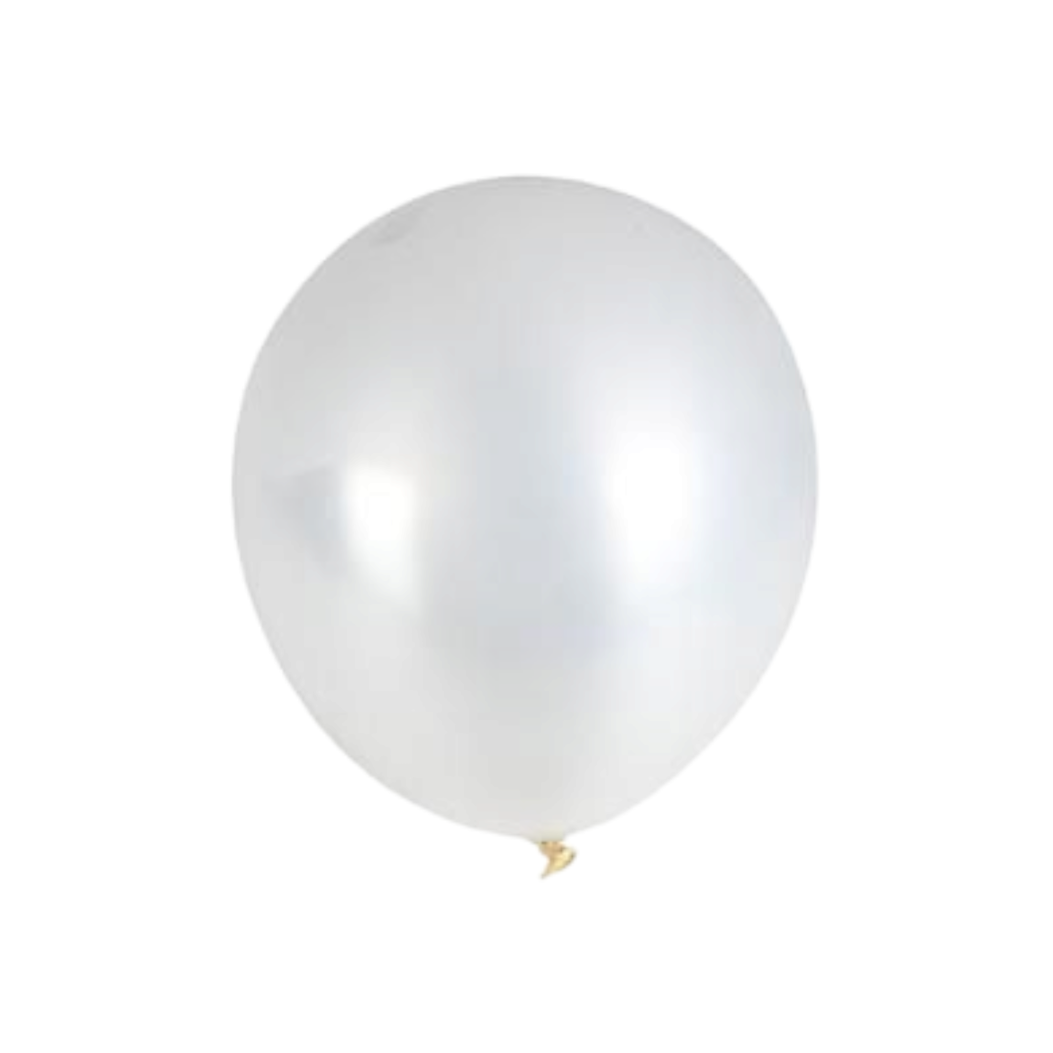 Metallic Helium Balloon 1pc White