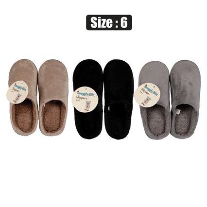 Slip-On Slippers Plain Size 6