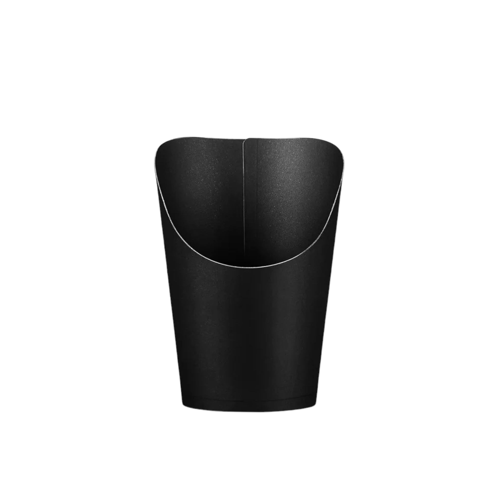 Black Kraft Paper French Fry Chip Cup Large 11.8x6cm 10pack