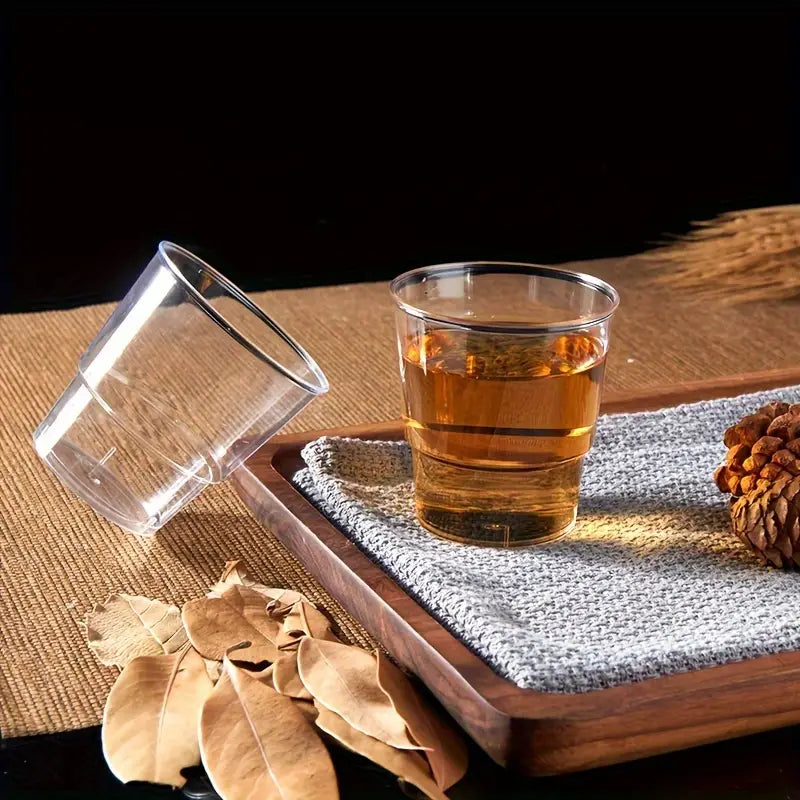 Acrylic Plastic Mini Reusable Dessert/Drinking Cups 200ml 10pack