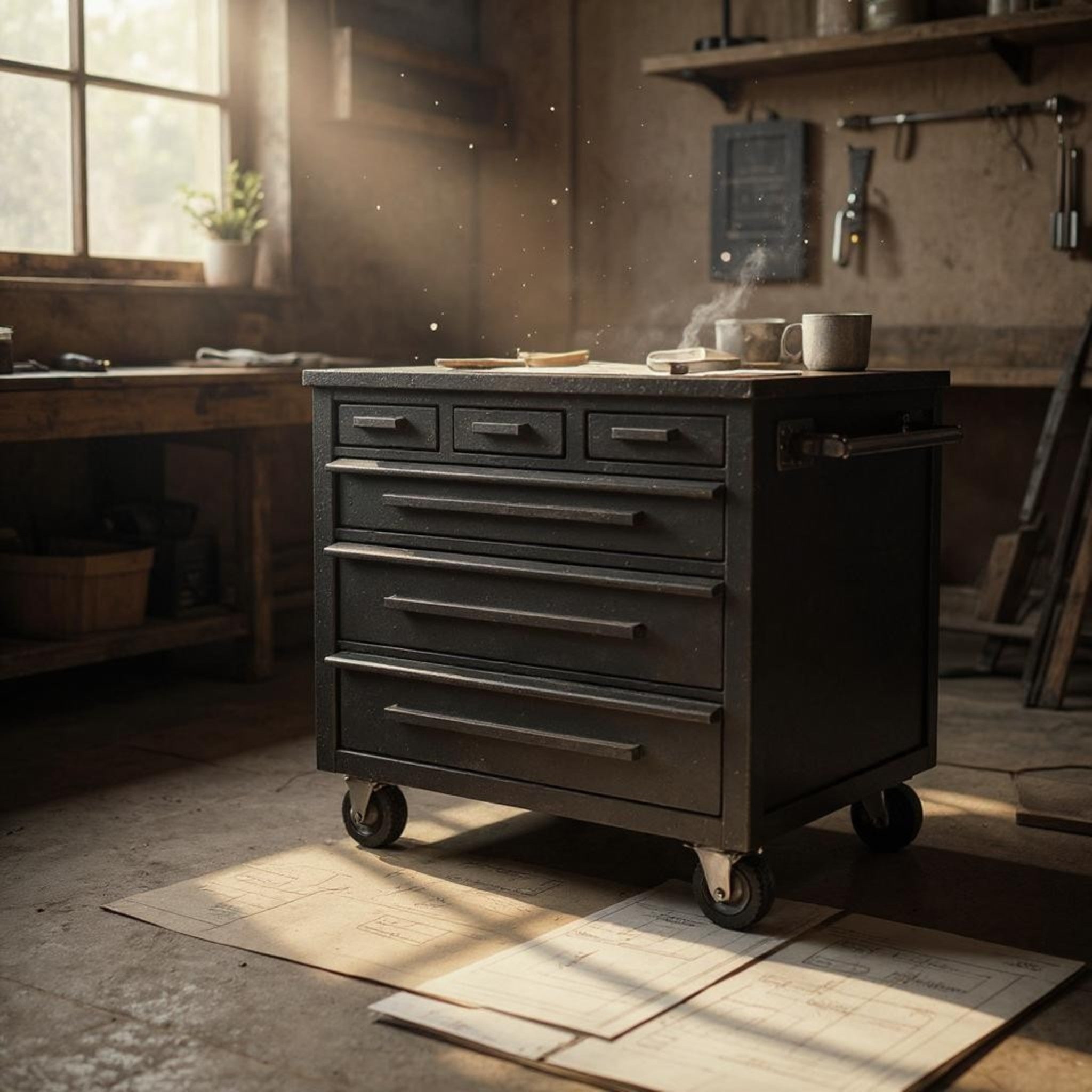 Castor Wheel Black & White 1.5 Drill Move