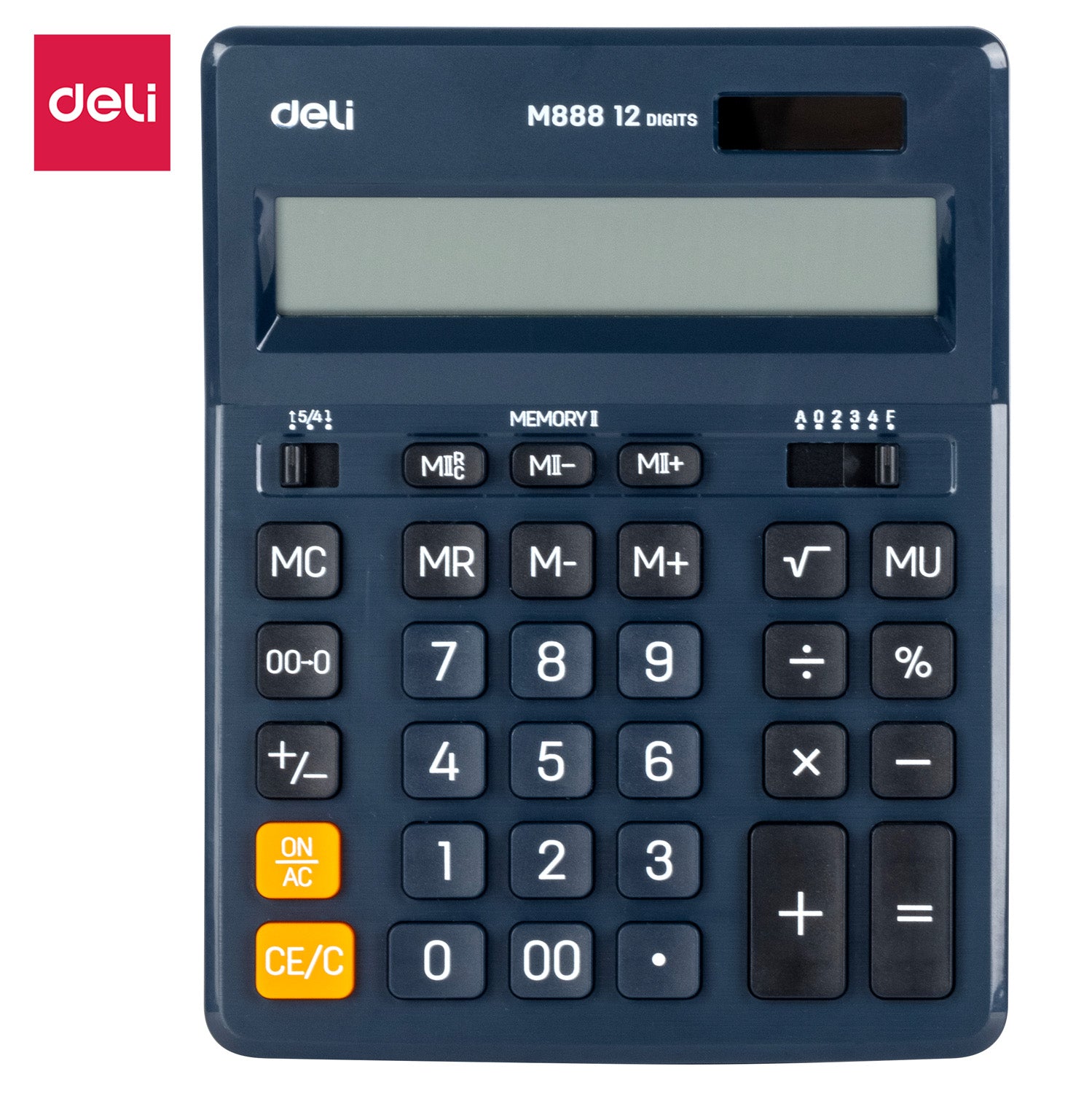 Deli Dual Memory Desktop Calculator 12-Digit Large Display
