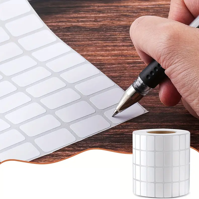 Auto Labels Stickers 13x19mm White Rectangular 950pcs