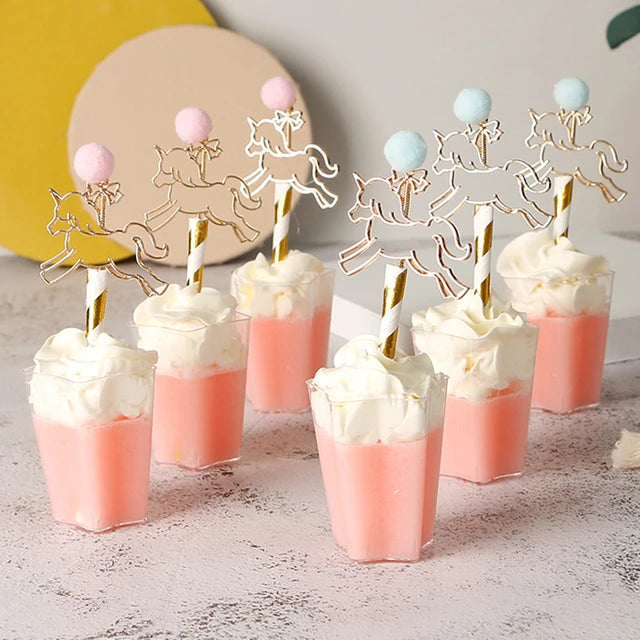 Acrylic Mini Dessert Cup 135ml 20pack with Lid