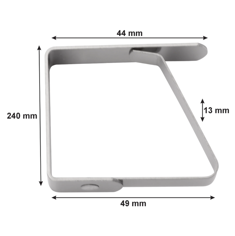 Regent Kitchen Table Cloth Clip Stainless Steel 4pack