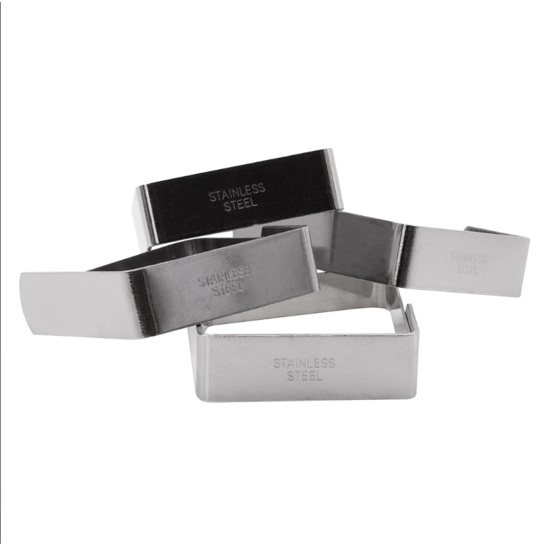 Regent Kitchen Table Cloth Clip Stainless Steel 4pack