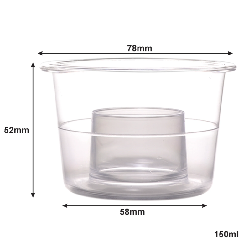Bar Butler Bomb Shooter Glass PP Plastic Tot Measure 150ml 6pack