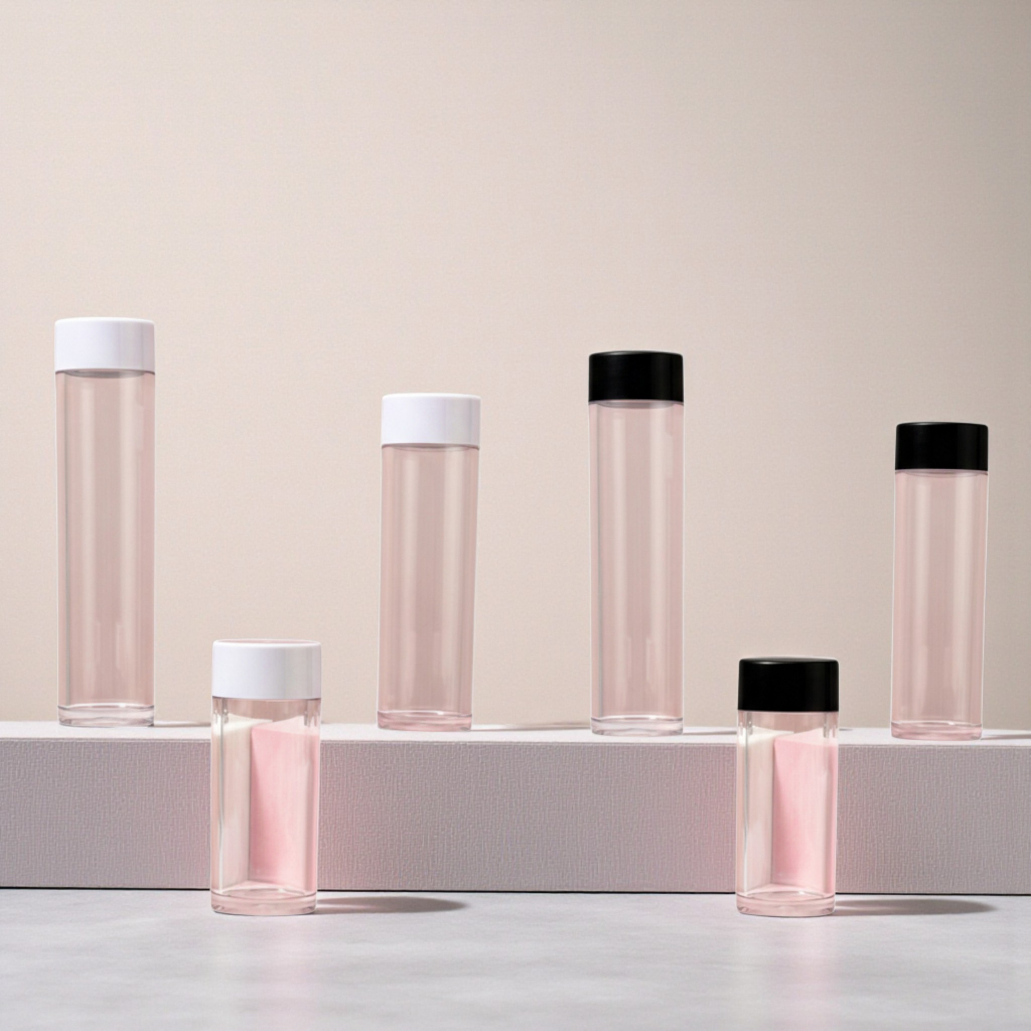 Plastic PET Water Bottle with Lid